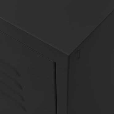 vidaXL Έπιπλο Τηλεόρασης Μαύρο 105x35x50cm από Ατσάλι