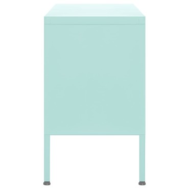 vidaXL Έπιπλο Τηλεόρασης Χρώμα Μέντας 105x35x50cm από Ατσάλι