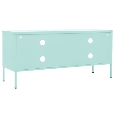 vidaXL Έπιπλο Τηλεόρασης Χρώμα Μέντας 105x35x50cm από Ατσάλι