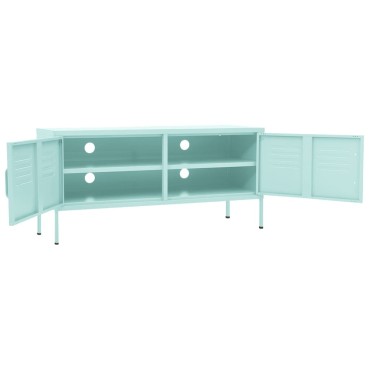 vidaXL Έπιπλο Τηλεόρασης Χρώμα Μέντας 105x35x50cm από Ατσάλι