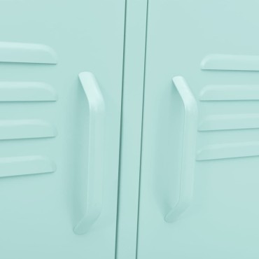 vidaXL Έπιπλο Τηλεόρασης Χρώμα Μέντας 105x35x50cm από Ατσάλι