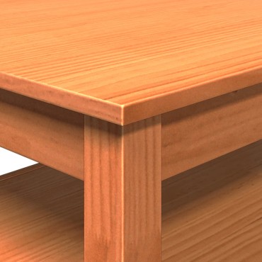 vidaXL Τραπεζάκι Σαλονιού Καφέ Κεριού 80x50x40cm Μασίφ Ξύλο Πεύκου 1 τεμ.