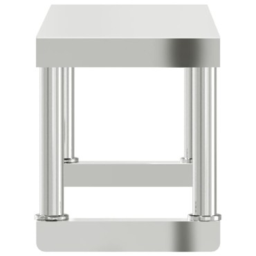 vidaXL Ράφι Επιτραπέζιο για Πάγκο Εργασίας 110x30x35 εκ. Ανοξ. Ατσάλι