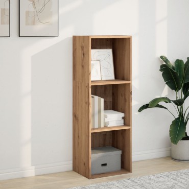 vidaXL Βιβλιοθήκη Αρτισιανή Δρυς 40x30x114cm από Επεξεργασμένο Ξύλο 1 τεμ.