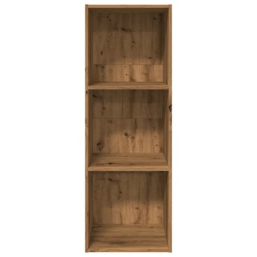 vidaXL Βιβλιοθήκη Αρτισιανή Δρυς 40x30x114cm από Επεξεργασμένο Ξύλο 1 τεμ.