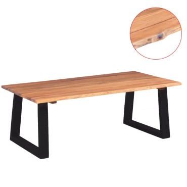 vidaXL Τραπεζάκι Σαλονιού 110x60x40cm από Μασίφ Ξύλο Ακακίας 1 τεμ.