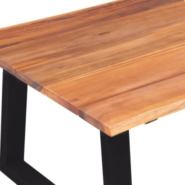 vidaXL Τραπεζάκι Σαλονιού 110x60x40cm από Μασίφ Ξύλο Ακακίας 1 τεμ.