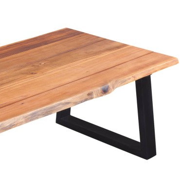 vidaXL Τραπεζάκι Σαλονιού 110x60x40cm από Μασίφ Ξύλο Ακακίας 1 τεμ.