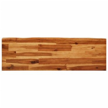 vidaXL Πάγκος με Τεχνοτροπία Live Edge από Μασίφ Ξύλο Ακακίας 110x35x45cm 1 τεμ.