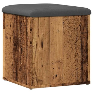 Πάγκος αποθήκευσης vidaXL Παλιό ξύλο 42x42x45cm Κατασκευασμένο ξύλο