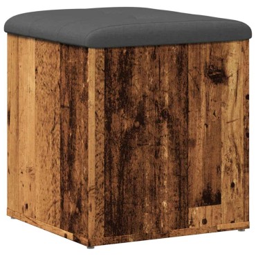Πάγκος αποθήκευσης vidaXL Παλιό ξύλο 42x42x45cm Κατασκευασμένο ξύλο