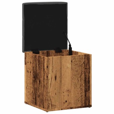 Πάγκος αποθήκευσης vidaXL Παλιό ξύλο 42x42x45cm Κατασκευασμένο ξύλο