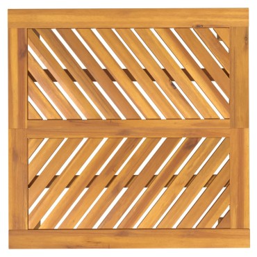 vidaXL Τραπεζαρία Κήπου 90x90x74cm από Μασίφ Ξύλο Ακακίας 1 τεμ.