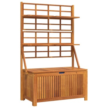 vidaXL Μπαούλο Αποθήκευσης Καφασωτό 99x50x160cm Μασίφ Ξύλο Ακακίας 1 τεμ.
