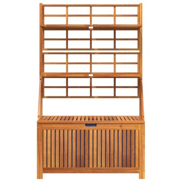 vidaXL Μπαούλο Αποθήκευσης Καφασωτό 99x50x160cm Μασίφ Ξύλο Ακακίας 1 τεμ.