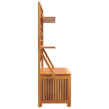 vidaXL Μπαούλο Αποθήκευσης Καφασωτό 99x50x160cm Μασίφ Ξύλο Ακακίας 1 τεμ.