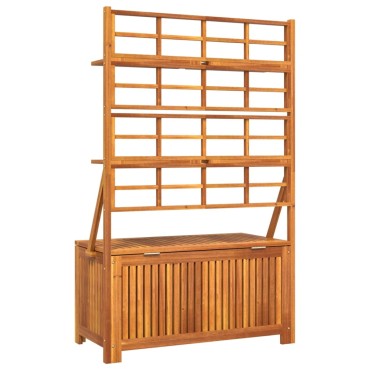 vidaXL Μπαούλο Αποθήκευσης Καφασωτό 99x50x160cm Μασίφ Ξύλο Ακακίας 1 τεμ.