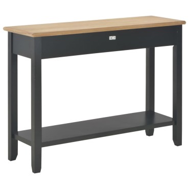 vidaXL Τραπέζι Κονσόλα Μαύρο 110x35x80cm Ξύλινο 1 τεμ.