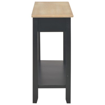 vidaXL Τραπέζι Κονσόλα Μαύρο 110x35x80cm Ξύλινο 1 τεμ.
