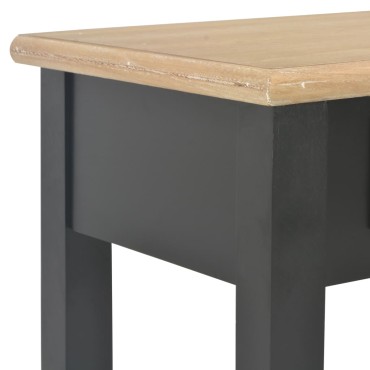 vidaXL Τραπέζι Κονσόλα Μαύρο 110x35x80cm Ξύλινο 1 τεμ.
