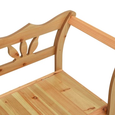 vidaXL Πάγκος 107x45x75,5cm από Μασίφ Ξύλο Ελάτης 1 τεμ.