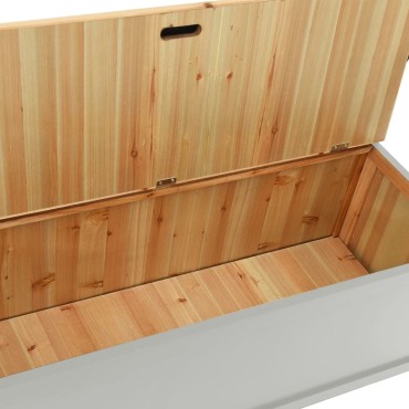 vidaXL Πάγκος Γκρι 107x45x75,5cm από Μασίφ Ξύλο Ελάτης 1 τεμ.