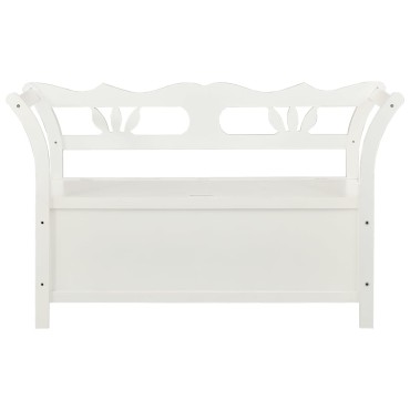 vidaXL Πάγκος Λευκός 107x45x75,5cm από Μασίφ Ξύλο Ελάτης 1 τεμ.