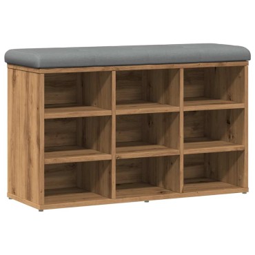 Πάγκος παπουτσιών vidaXL Artisan Oak 82x32x50cm Κατασκευασμένο ξύλο