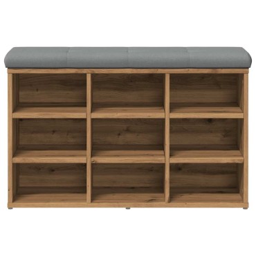 Πάγκος παπουτσιών vidaXL Artisan Oak 82x32x50cm Κατασκευασμένο ξύλο
