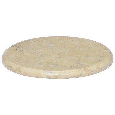 vidaXL Επιφάνεια Τραπεζιού Κρεμ 40x2,5cm Μαρμάρινη 1 τεμ.