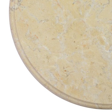 vidaXL Επιφάνεια Τραπεζιού Κρεμ 40x2,5cm Μαρμάρινη 1 τεμ.