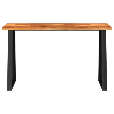 vidaXL Τραπέζι Κονσόλα με Live Edge 140x40x80cm Μασίφ Ξύλο Ακακίας 1 τεμ.