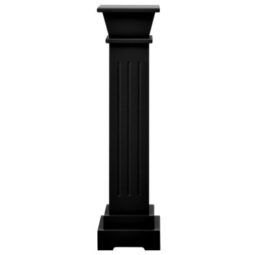 vidaXL Ανθοστήλη Τετράγωνη Μαύρη 17 x 17 x 66 εκ από MDF