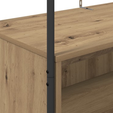 vidaXL Ράφι Ρούχων Καφέ δρυς 100 x 44 x 160 εκ Επεξεργασμένο Ξύλο