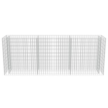vidaXL Συρματοκιβώτιο-Γλάστρα Υπερυψωμένη 270x50x100 εκ. Γαλβ. Χάλυβας