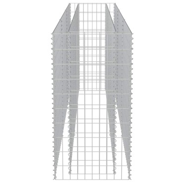 vidaXL Συρματοκιβώτιο-Γλάστρα Υπερυψωμένη 270x50x100 εκ. Γαλβ. Χάλυβας
