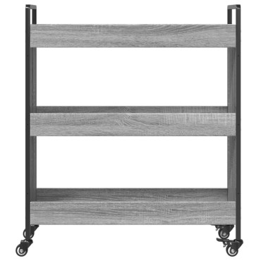 vidaXL Τρόλεϊ Κουζίνας Sonoma Γκρι 70x30x82cm από Επεξεργασμένο Ξύλο 1 τεμ.