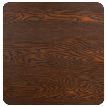 vidaXL Τραπέζι Bistro Σκούρο Καφέ 50x50cm από MDF 1 τεμ.