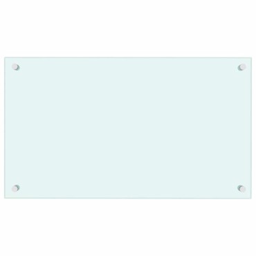 vidaXL Πλάτες Κουζίνας 2 τεμ. Λευκές 70 x 40 εκ. από Ψημένο Γυαλί