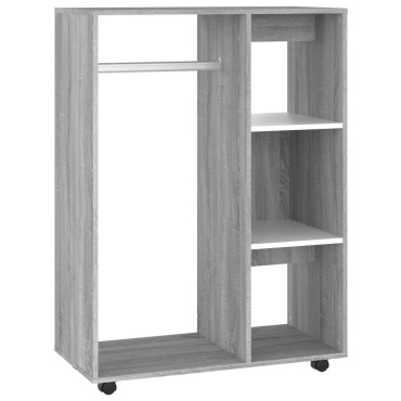 vidaXL Ντουλάπα Γκρι Sonoma 80x40x110cm από Επεξεργασμένο Ξύλο 1 τεμ.