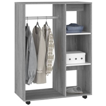 vidaXL Ντουλάπα Γκρι Sonoma 80x40x110cm από Επεξεργασμένο Ξύλο 1 τεμ.