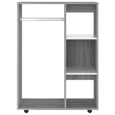 vidaXL Ντουλάπα Γκρι Sonoma 80x40x110cm από Επεξεργασμένο Ξύλο 1 τεμ.