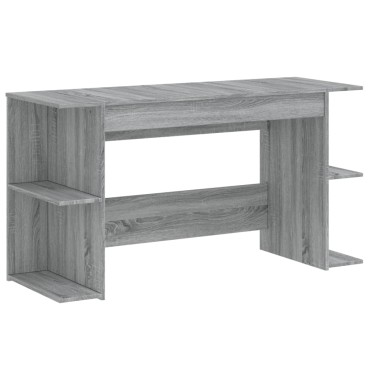 vidaXL Γραφείο Γκρι Sonoma 140x50x75cm από Επεξεργασμένο Ξύλο 1 τεμ.