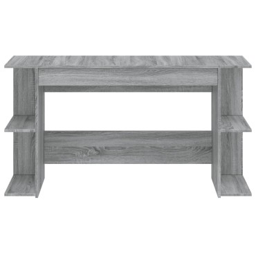vidaXL Γραφείο Γκρι Sonoma 140x50x75cm από Επεξεργασμένο Ξύλο 1 τεμ.