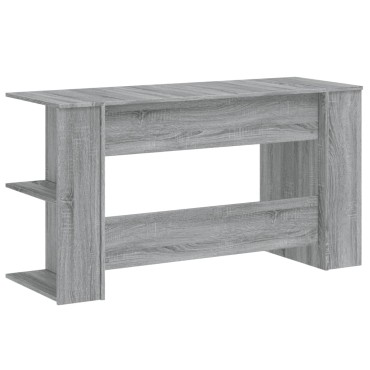 vidaXL Γραφείο Γκρι Sonoma 140x50x75cm από Επεξεργασμένο Ξύλο 1 τεμ.