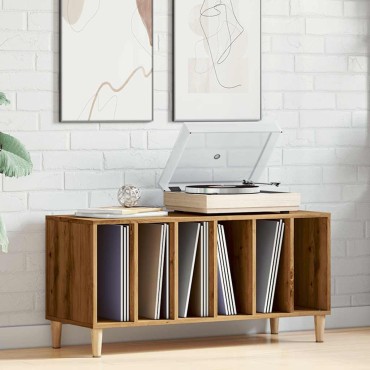 vidaXL Έπιπλο Δίσκων τεχνίτης Δρυς 100x38x48cm από Επεξεργασμένο Ξύλο 1 τεμ.