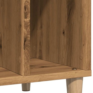 vidaXL Έπιπλο Δίσκων τεχνίτης Δρυς 100x38x48cm από Επεξεργασμένο Ξύλο 1 τεμ.