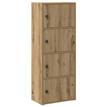vidaXL Βιβλιοθήκη Αρτισιανή Δρυς 40x24x102cm Επεξ. Ξύλο 1 τεμ.