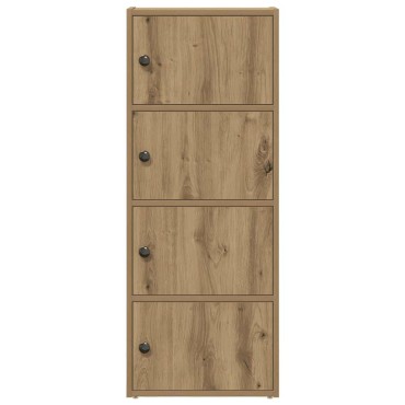 vidaXL Βιβλιοθήκη Αρτισιανή Δρυς 40x24x102cm Επεξ. Ξύλο 1 τεμ.