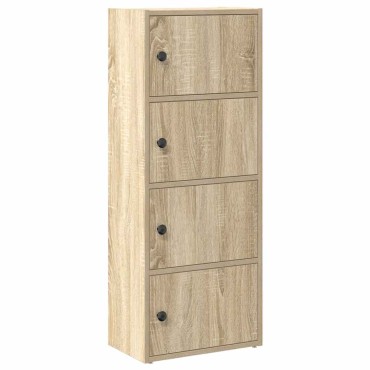 vidaXL Βιβλιοθήκη Sonoma Δρυς 40x24x102cm από Επεξεργασμένο Ξύλο 1 τεμ.